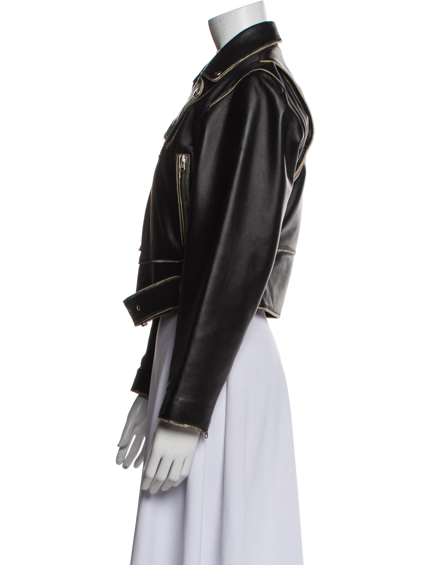 Sandro Leather Biker Jacket