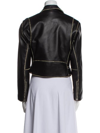 Sandro Leather Biker Jacket