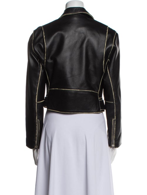Sandro Leather Biker Jacket
