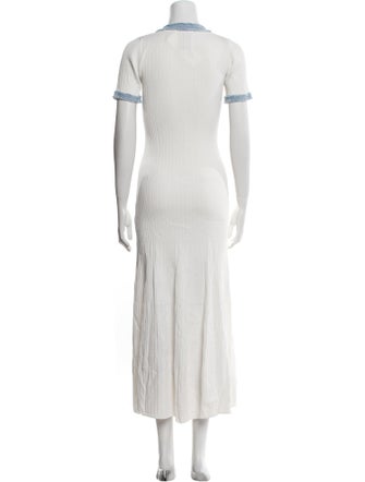 Sandro Crew Neck Long Dress