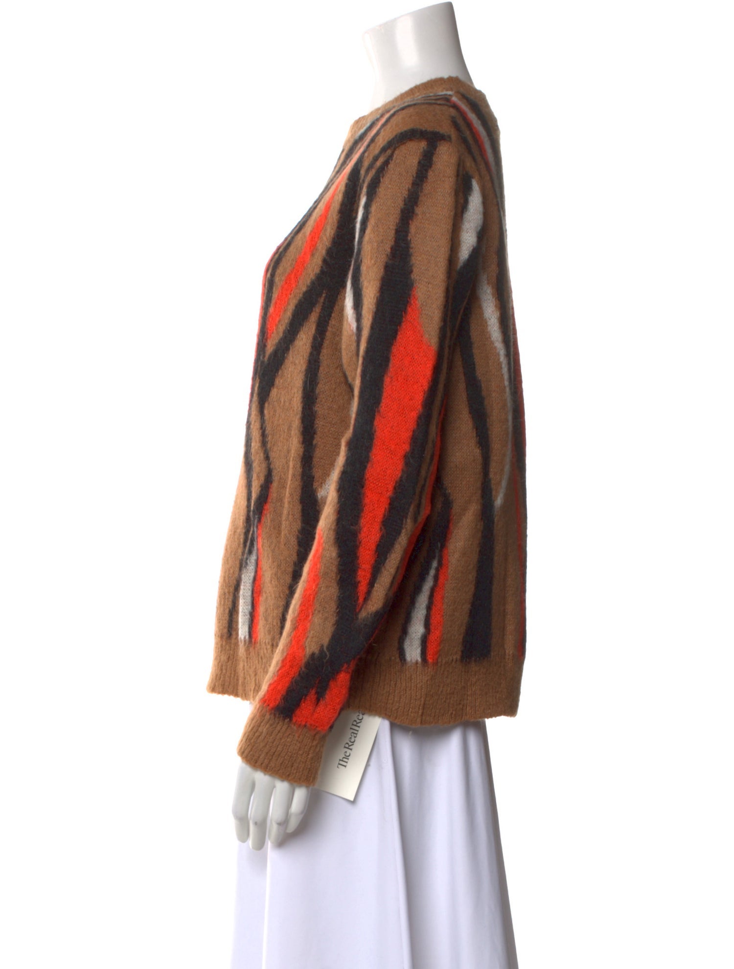 Sandro Striped Crew Neck Sweater