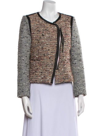 Sandro Tweed Pattern Evening Jacket