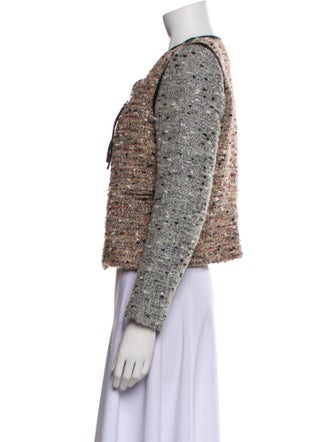 Sandro Tweed Pattern Evening Jacket