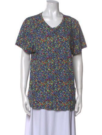 Sandro Printed Cowl Neck T-Shirt