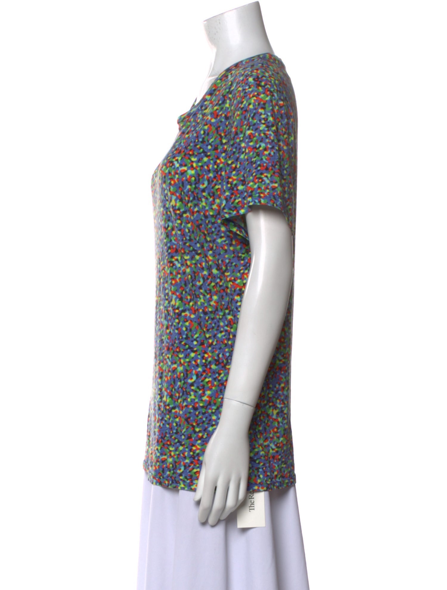 Sandro Printed Cowl Neck T-Shirt