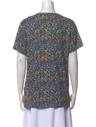 Sandro Printed Cowl Neck T-Shirt