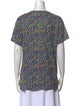 Sandro Printed Cowl Neck T-Shirt