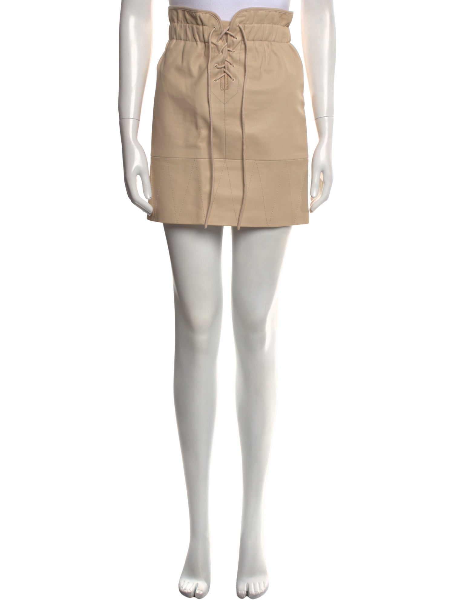 Sandro Lambskin Mini Skirt