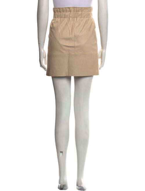 Sandro Lambskin Mini Skirt