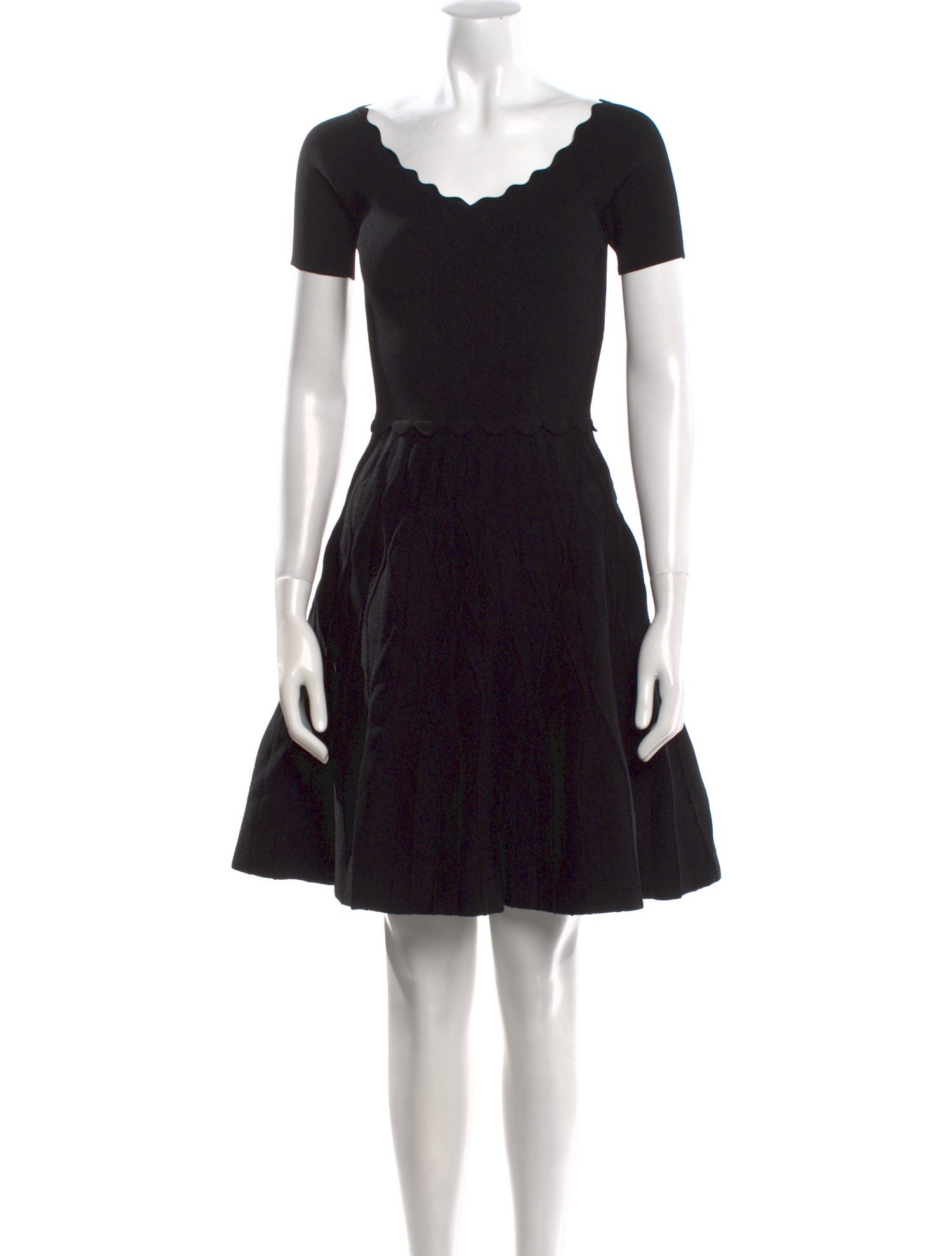 Sandro Scoop Neck Mini Dress