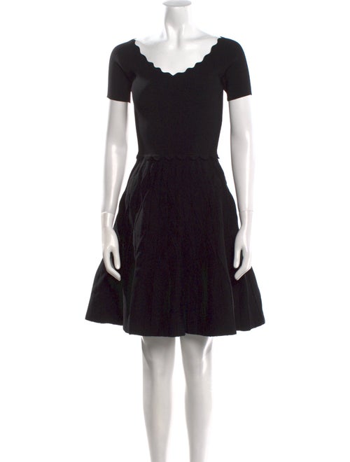 Sandro Scoop Neck Mini Dress