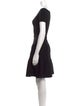 Sandro Scoop Neck Mini Dress