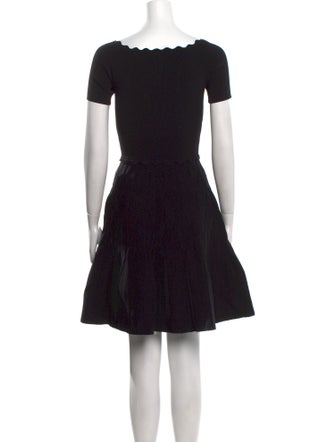 Sandro Scoop Neck Mini Dress