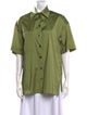 Sandro Short Sleeve Button-Up Top