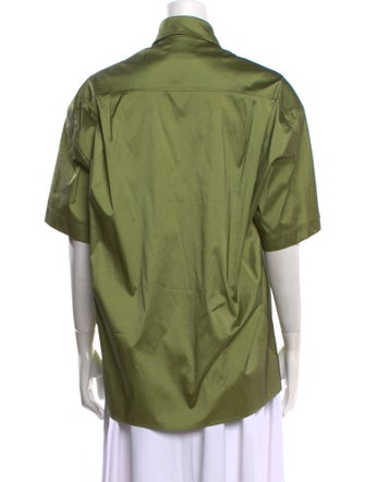 Sandro Short Sleeve Button-Up Top