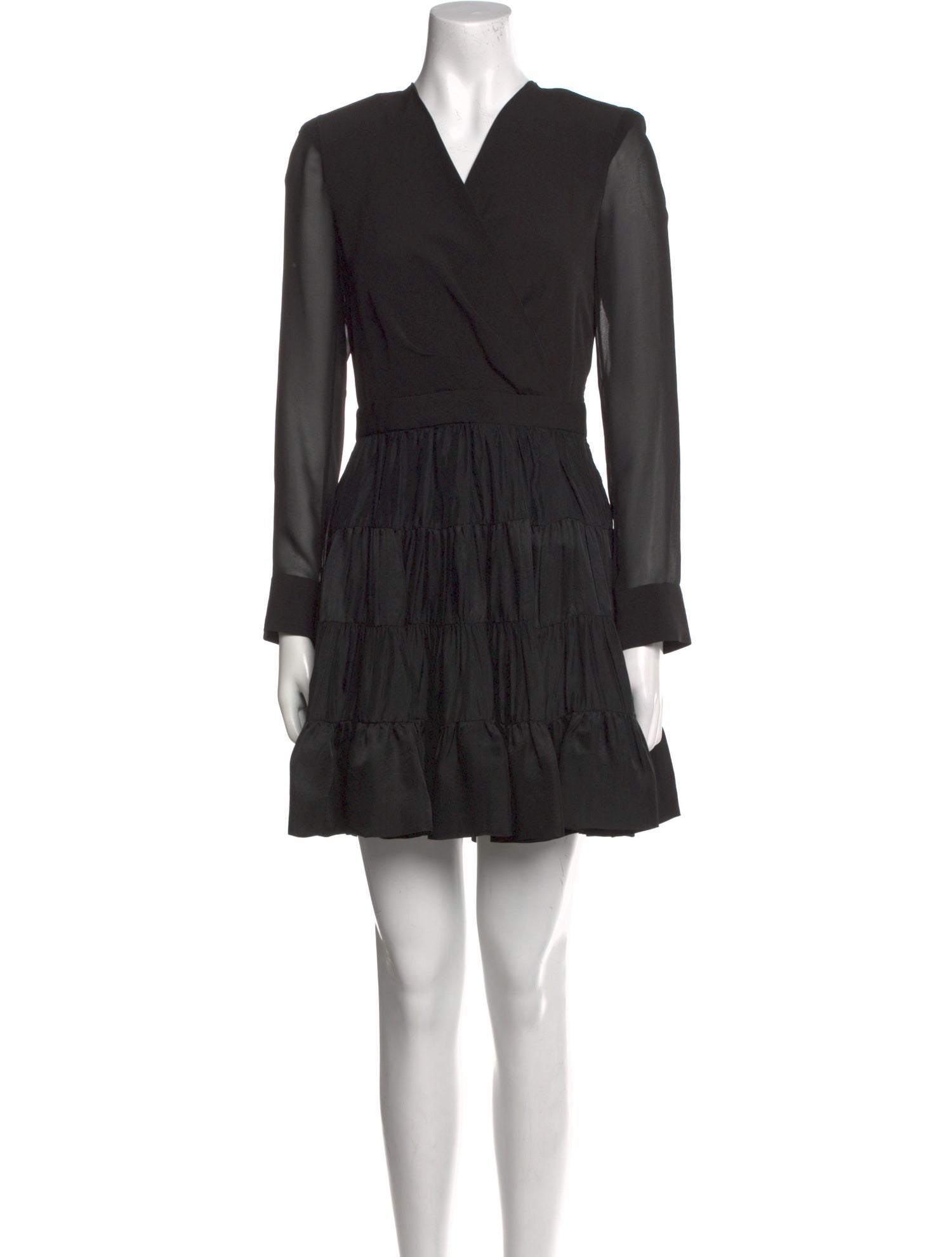 Sandro V-Neck Mini Dress