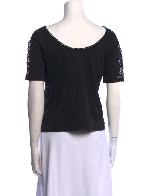 Sandro Linen Bateau Neckline T-Shirt