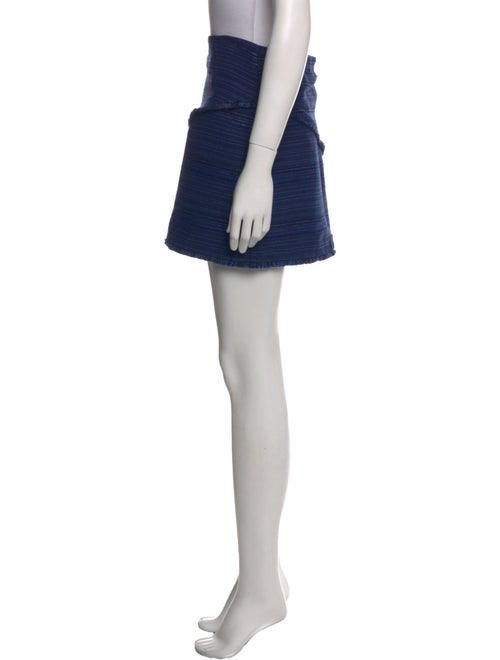 Sandro Fringe Trim Accent Mini Skirt