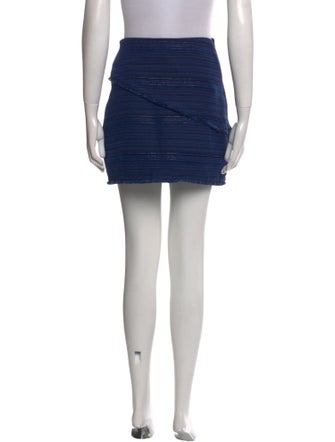 Sandro Fringe Trim Accent Mini Skirt