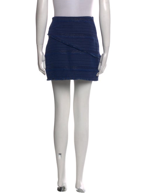 Sandro Fringe Trim Accent Mini Skirt