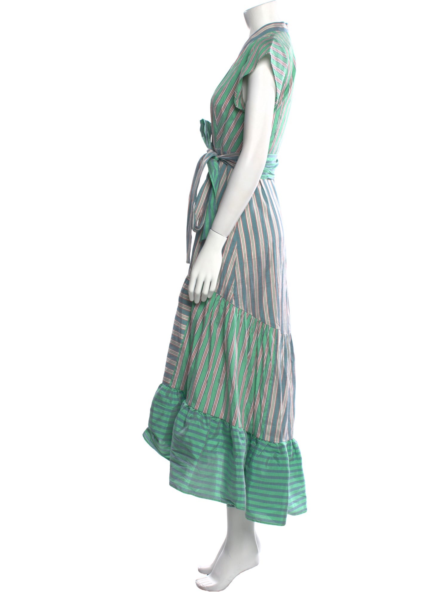 Sandro Striped Long Dress
