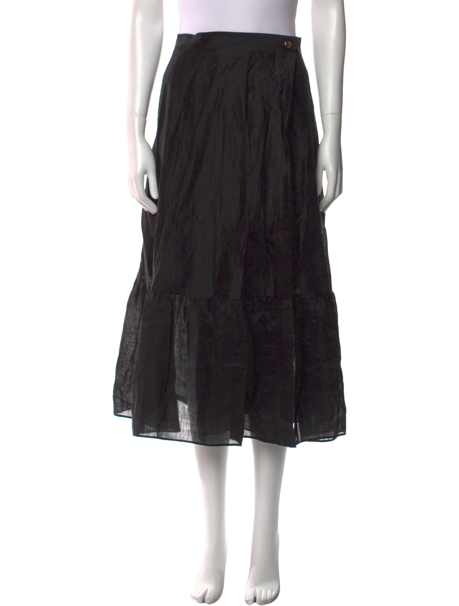 Sandro Linen Midi Length Skirt