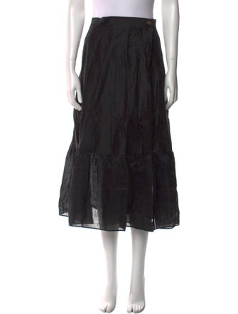 Sandro Linen Midi Length Skirt