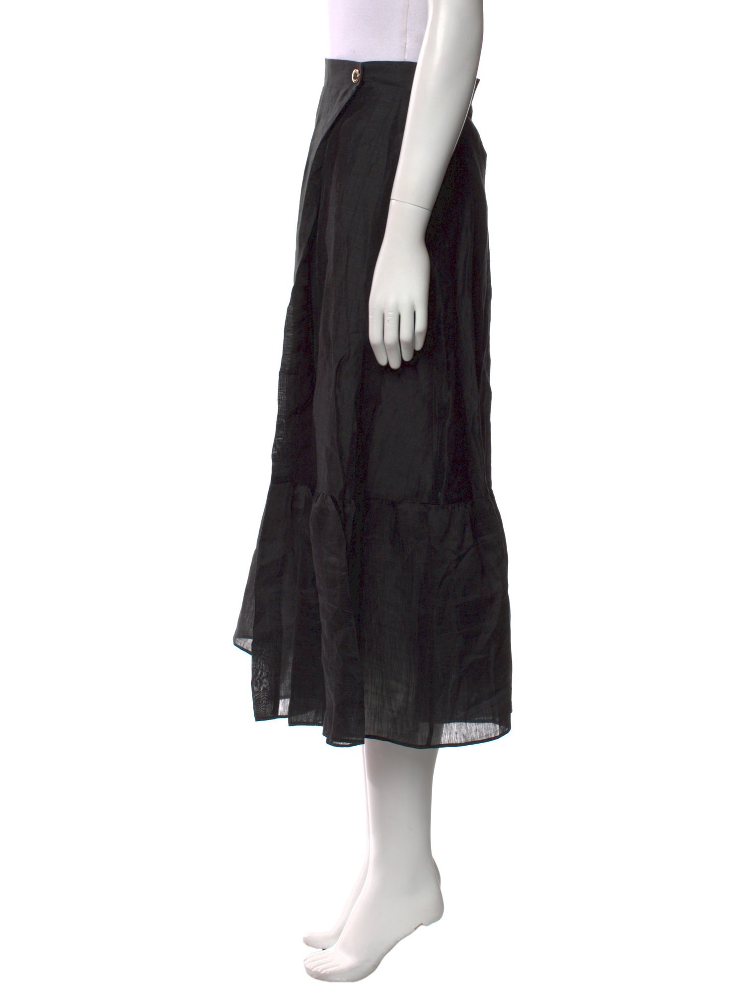 Sandro Linen Midi Length Skirt