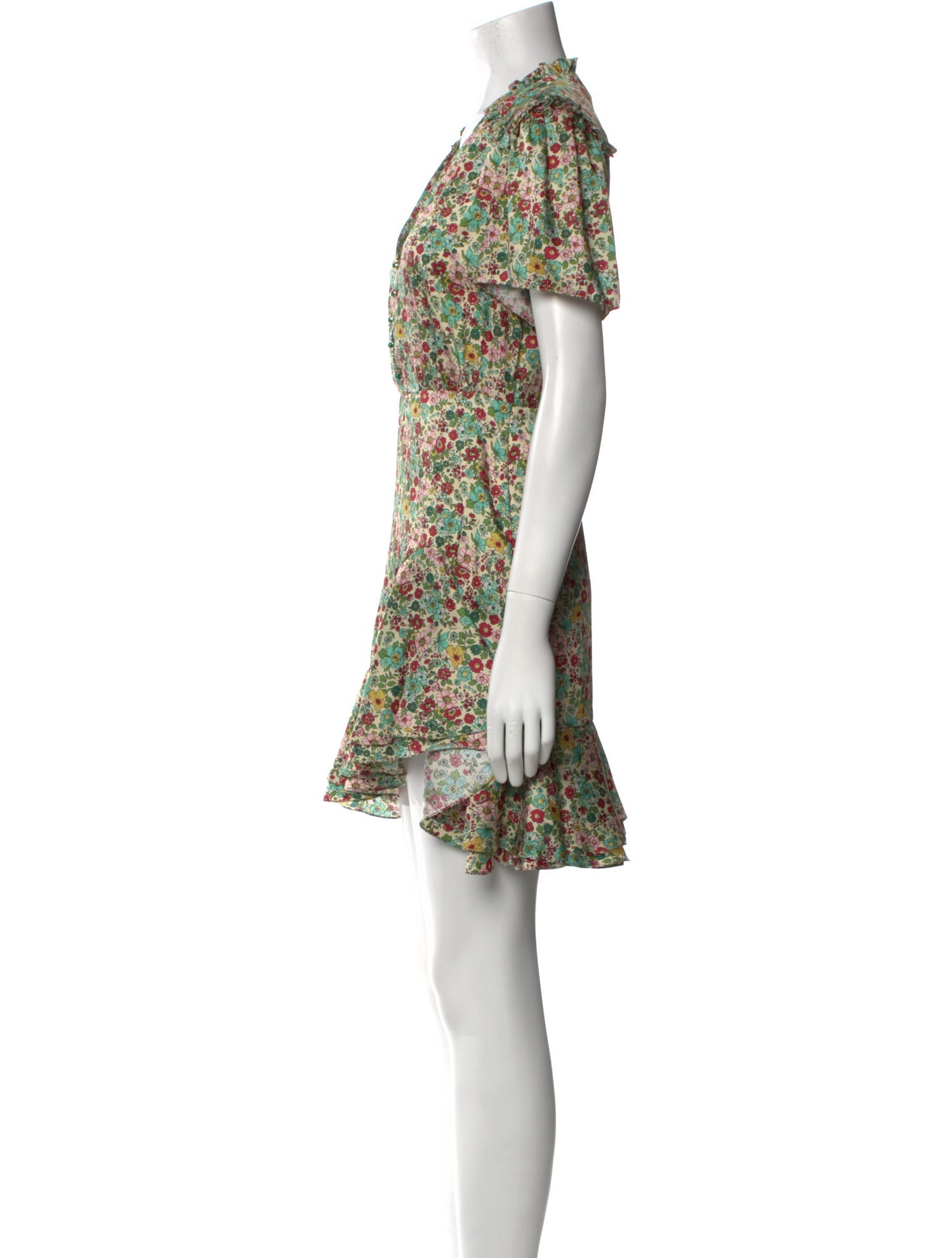 Sandro Floral Print Mini Dress