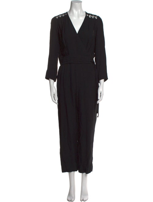Sandro V-Neck Jumpsuit