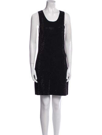 Sandro Scoop Neck Mini Dress