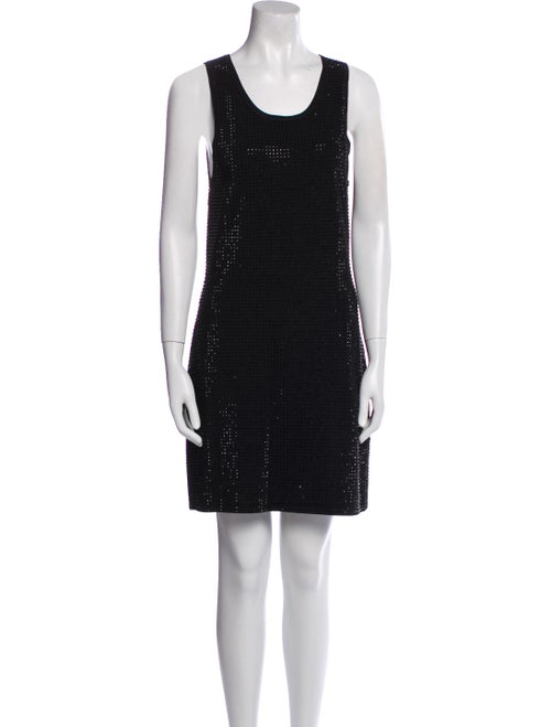 Sandro Scoop Neck Mini Dress