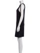 Sandro Scoop Neck Mini Dress