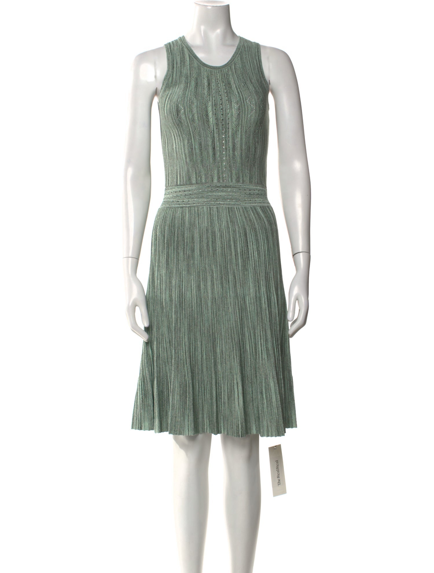 Sandro Scoop Neck Knee-Length Dress