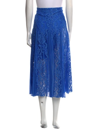 Sandro Lace Pattern Midi Length Skirt