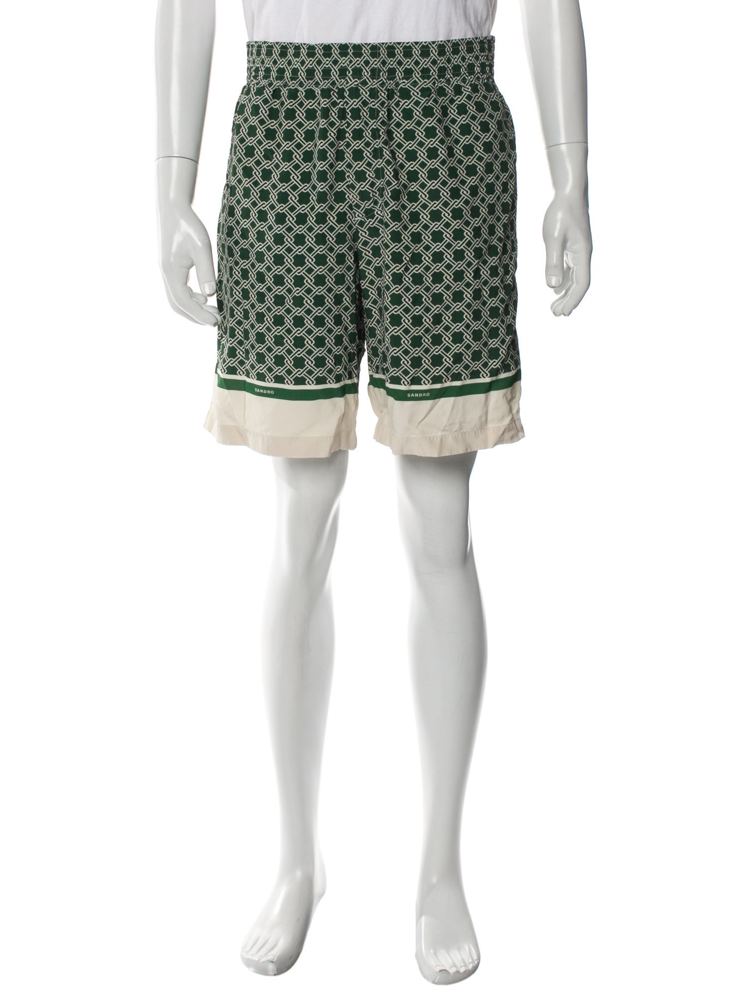 Sandro Printed Jogger Shorts