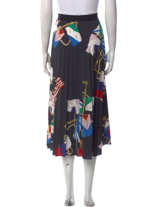 Sandro Printed Midi Length Skirt