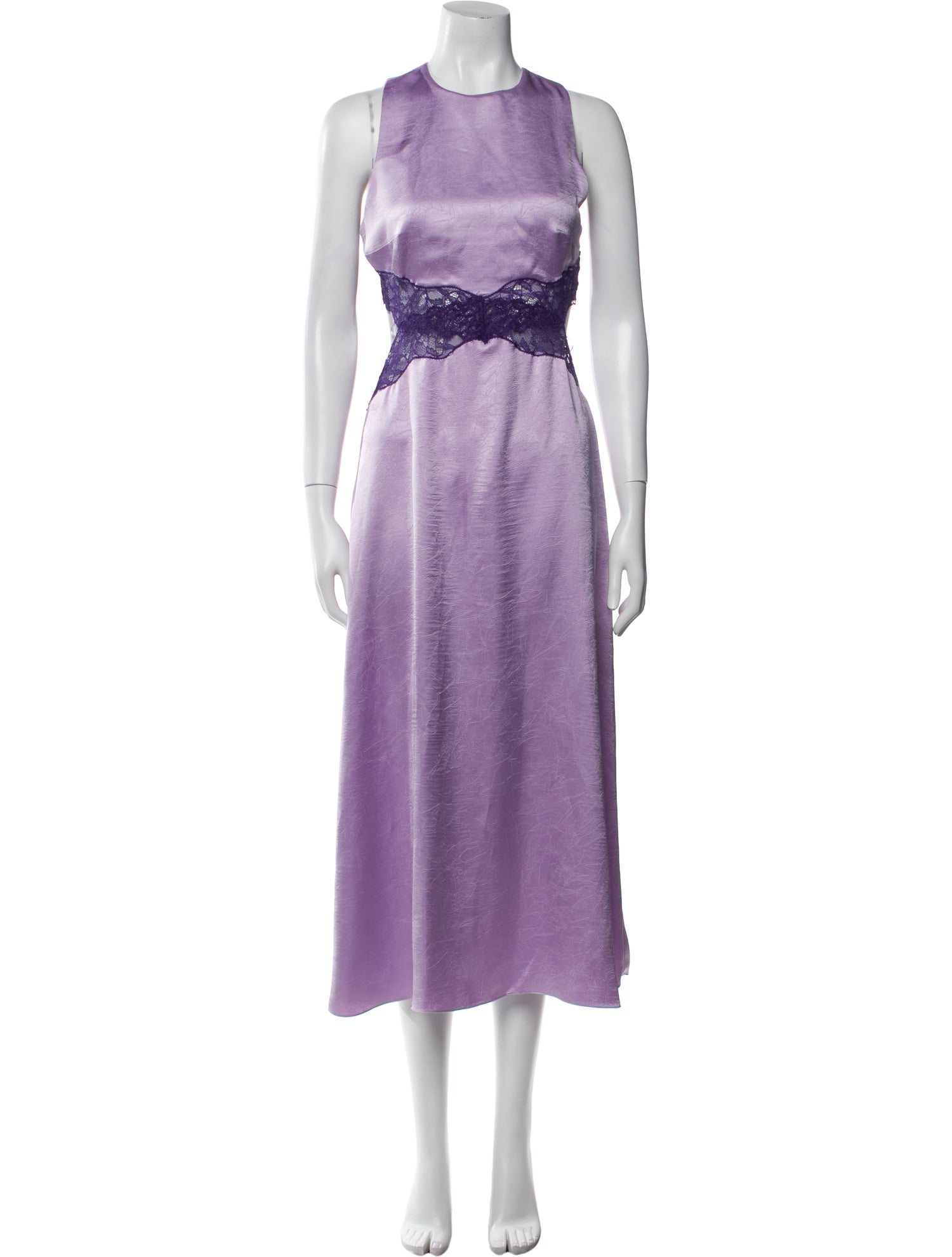 Sandro Crew Neck Long Dress