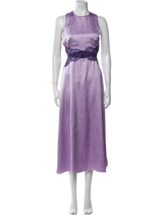 Sandro Crew Neck Long Dress