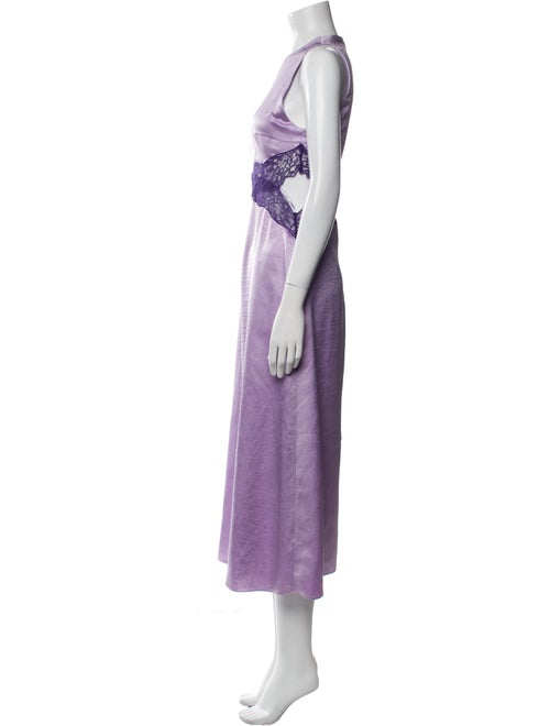 Sandro Crew Neck Long Dress