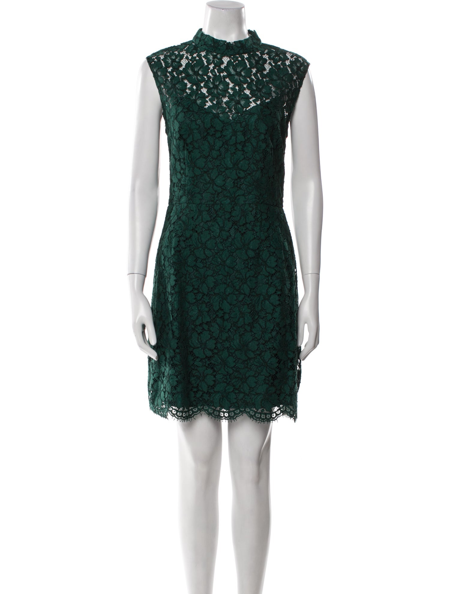 Sandro Lace Pattern Mini Dress