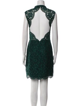 Sandro Lace Pattern Mini Dress