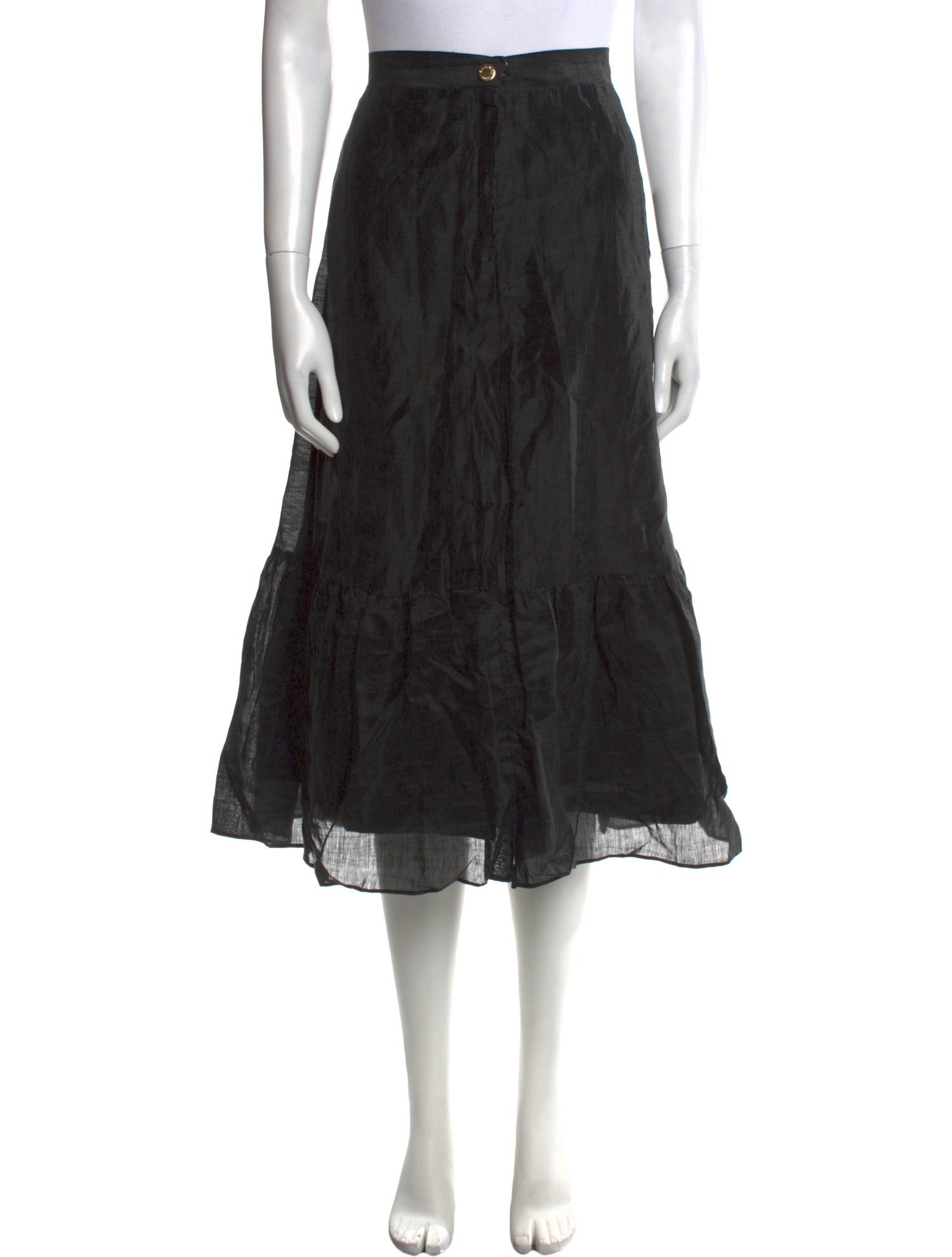 Sandro Linen Midi Length Skirt