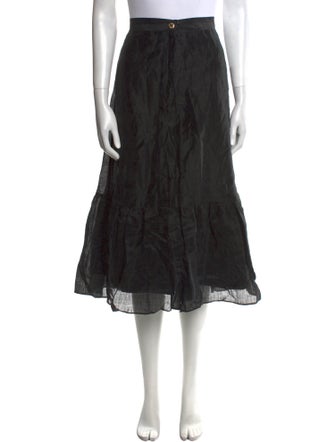 Sandro Linen Midi Length Skirt