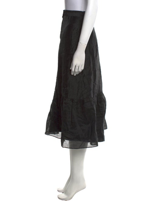 Sandro Linen Midi Length Skirt