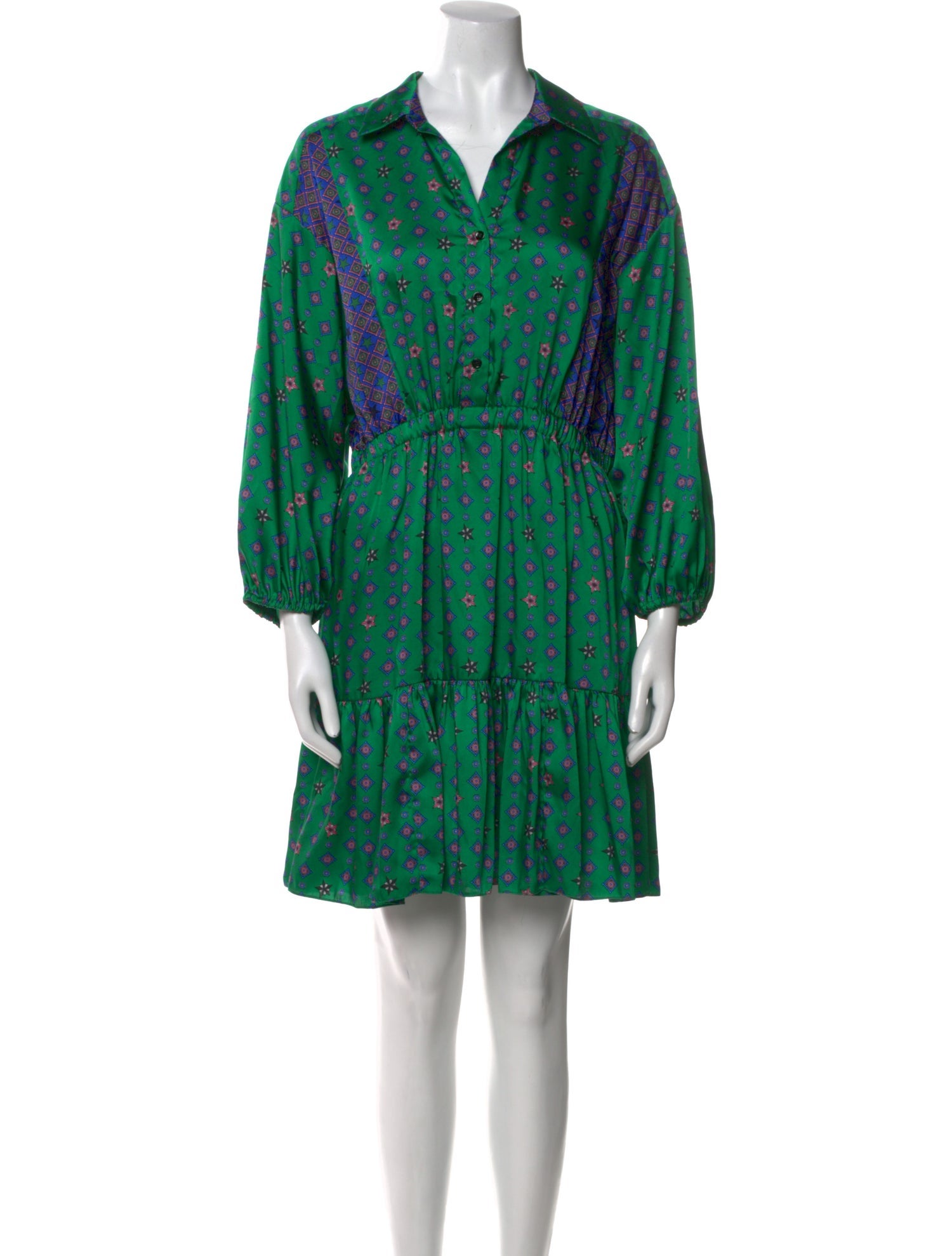 Sandro Printed Mini Dress