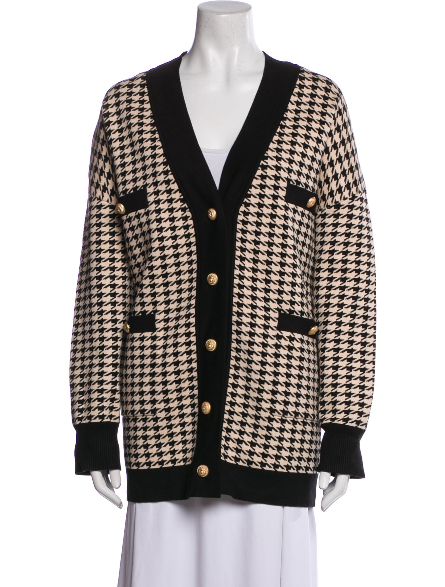 Sandro Houndstooth Print Evening Jacket w/ Tags