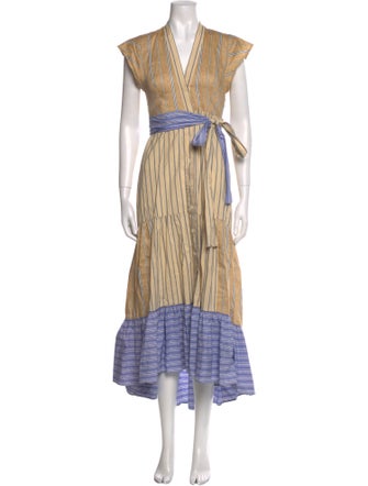Sandro Linen Long Dress