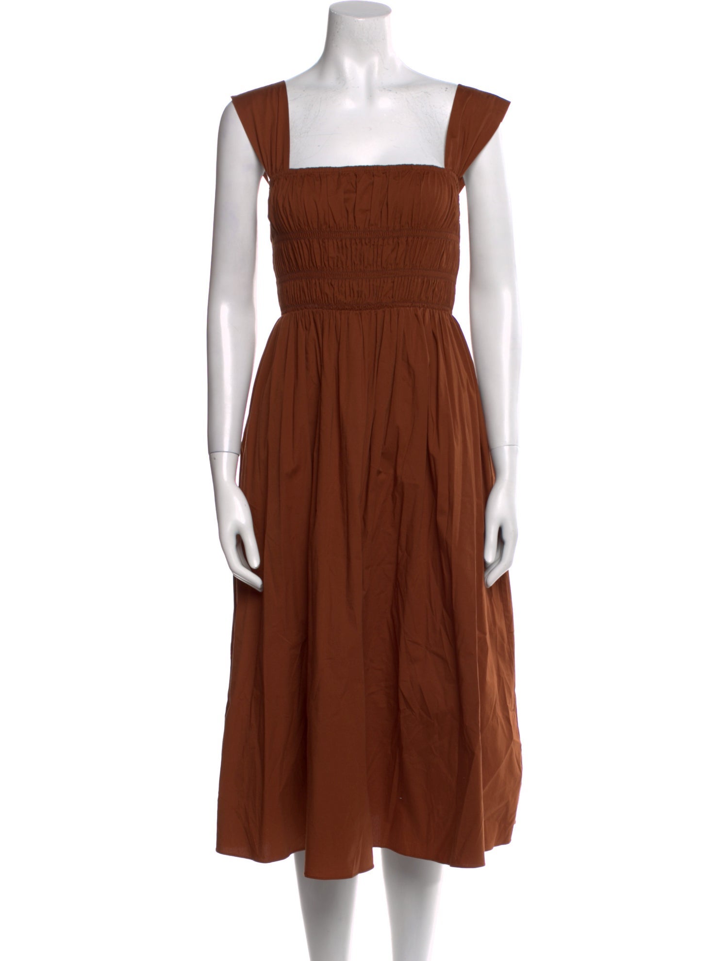Sandro Square Neckline Midi Length Dress