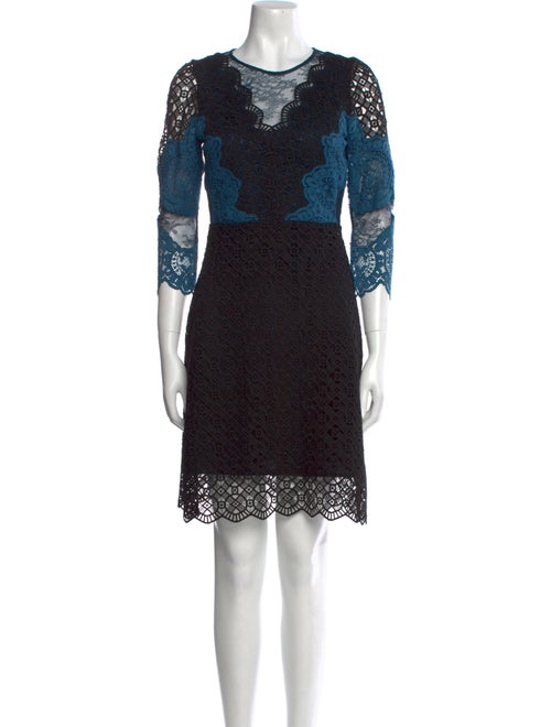 Sandro Lace Pattern Knee-Length Dress